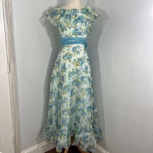 Sylvia Ann Dress Women 8 Ruffle Regencycore Fairy Tale Princes ASO Alexis Bledel